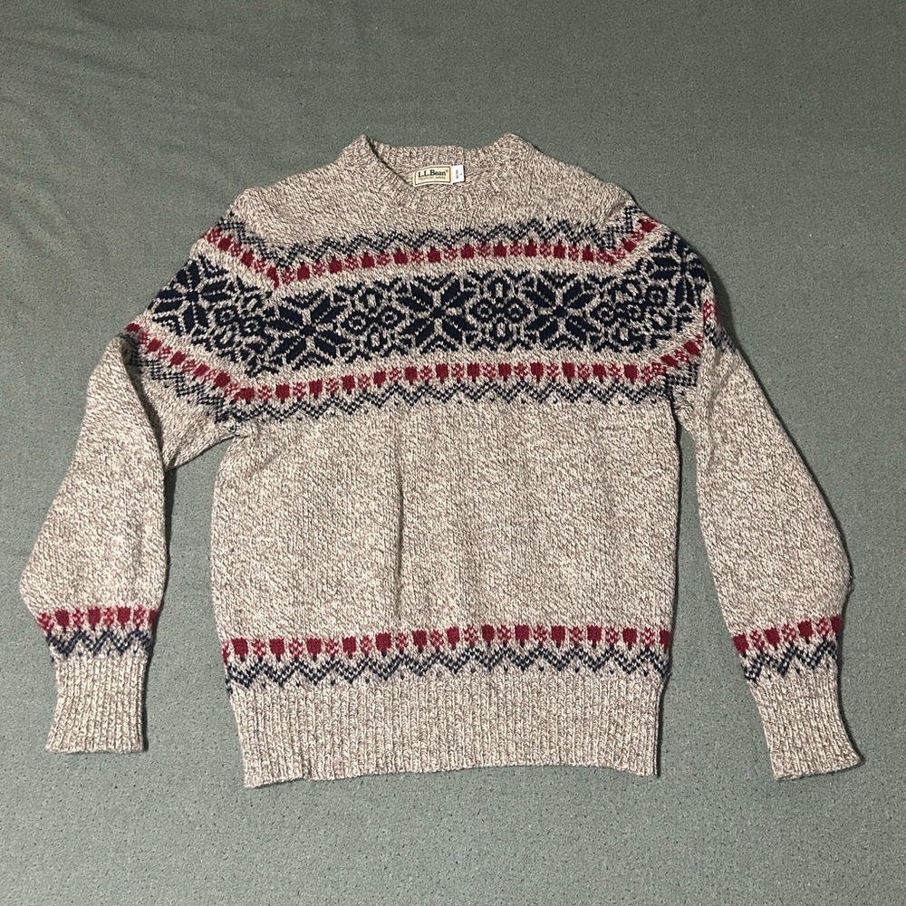 L.L. Bean Men's Crewneck Wool Sweater (size:Large)